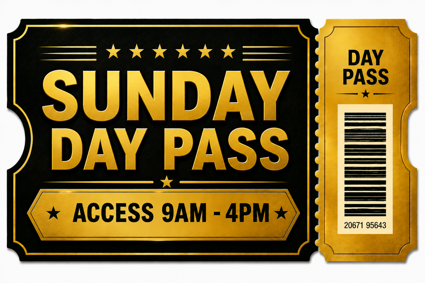Sunday Day Pass - The BIG Fish N Show - 13.09.26